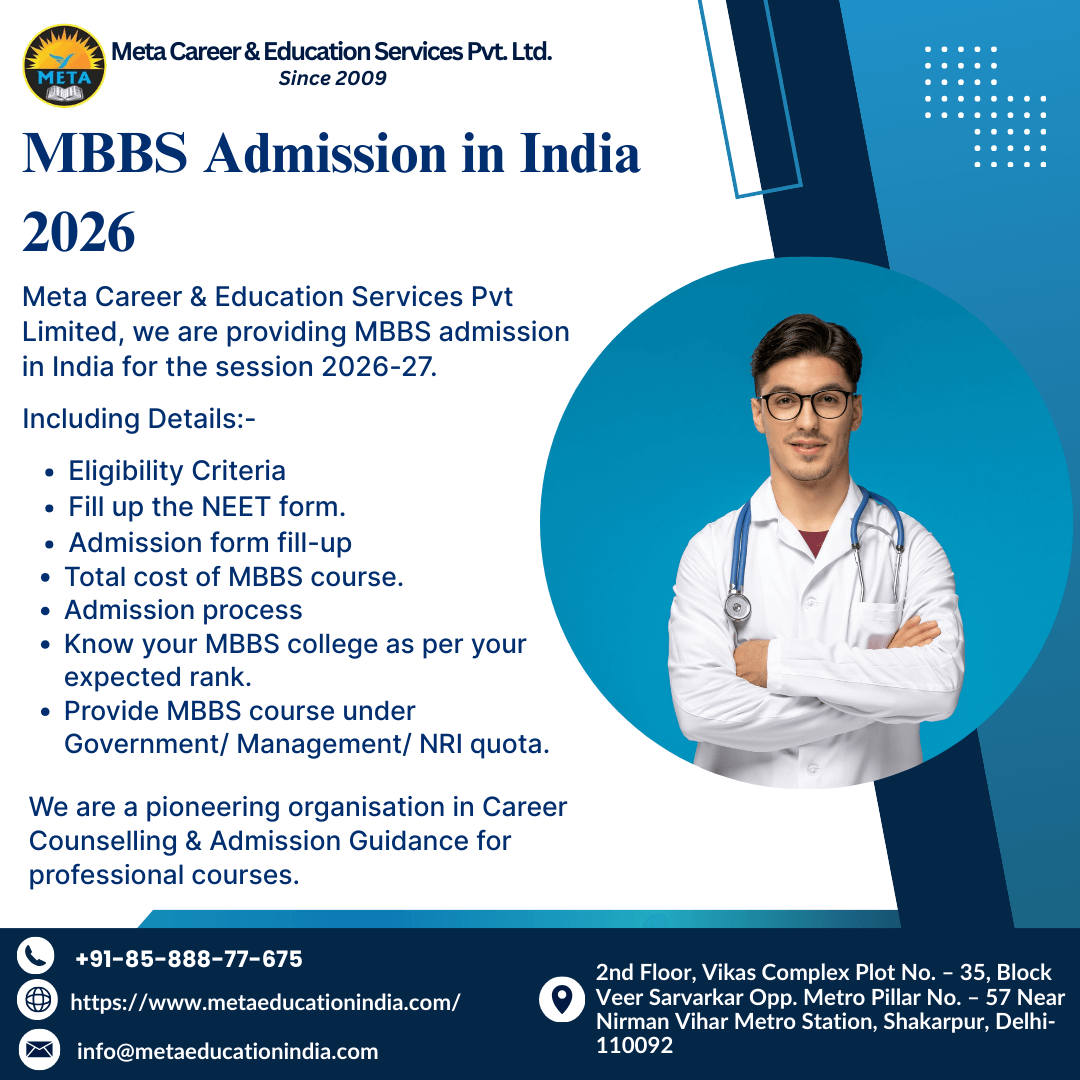 MBBS Admission in INDIA 2026 Session