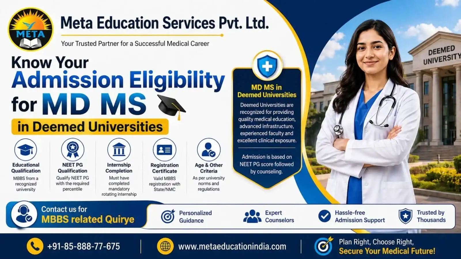 MD MS Admission in Deemed University 2026