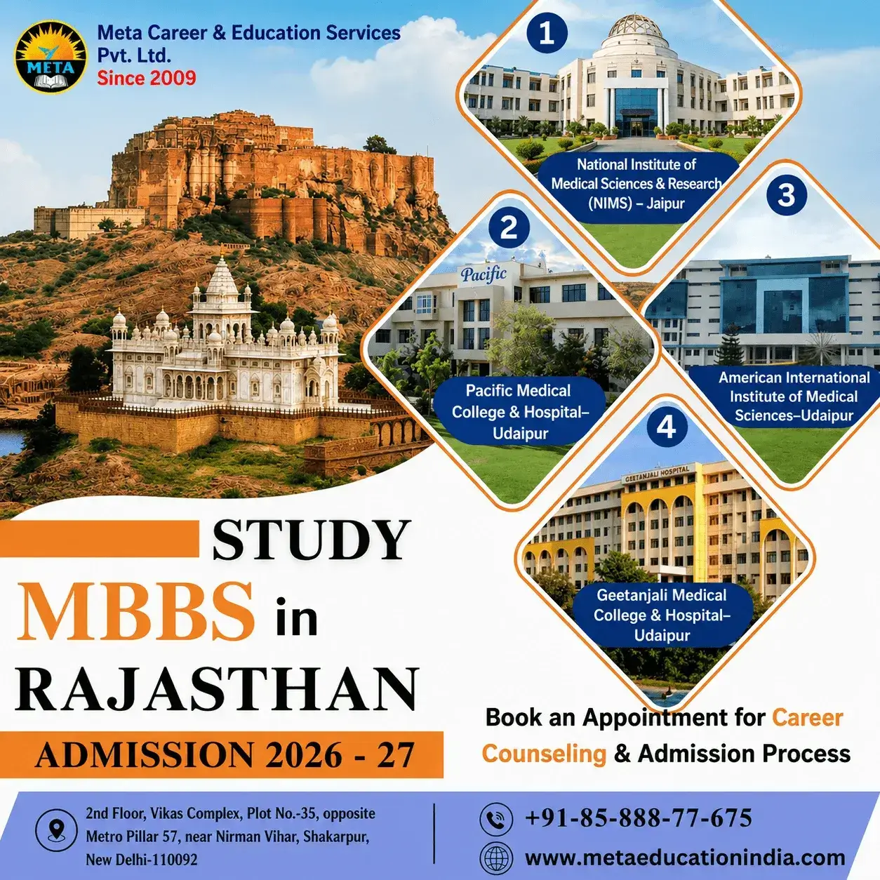MBBS Admission in Rajasthan – Top Medical Colleges & Fees in rj 2 Study MBBS in Rajasthan